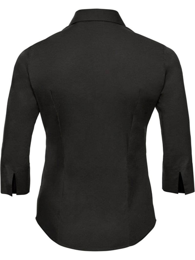 Chemisier manches ¾ - russell collection Noir - Kiabi