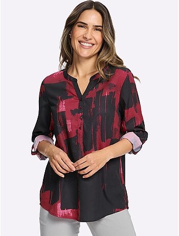 Chemisier Manches 3/4 Retroussables - Taille Standard - Moda Vilona