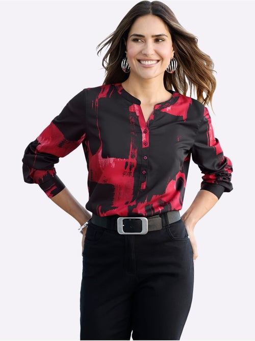 Chemisier Manches 3/4 Retroussables - Taille Standard - Moda Vilona - Kiabi Chemisier Manches 3/4 Retroussables - Taille Standard - Moda Vilona - Kiabi