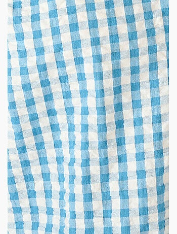 Chemisier manches courtes en tissu gaufré - Damart