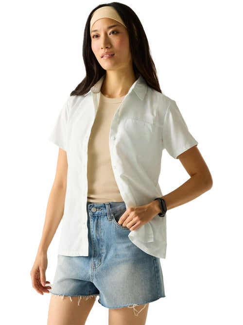 Chemisier manches courtes motif/style uni mindano - regatta - Kiabi Chemisier manches courtes motif/style uni mindano - regatta - Kiabi
