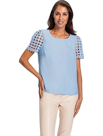 Chemisier Manches En Dentelle - Taille Standard - helline