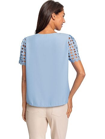 Chemisier Manches En Dentelle - Taille Standard - helline