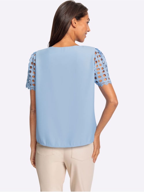 Chemisier Manches En Dentelle - Taille Standard - Helline - Kiabi