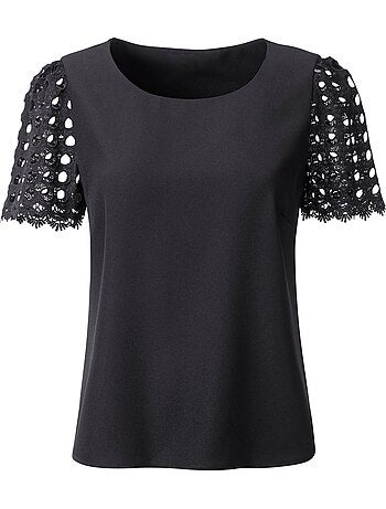 Chemisier Manches En Dentelle - Taille Standard - helline