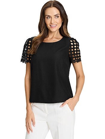 Chemisier Manches En Dentelle - Taille Standard - helline