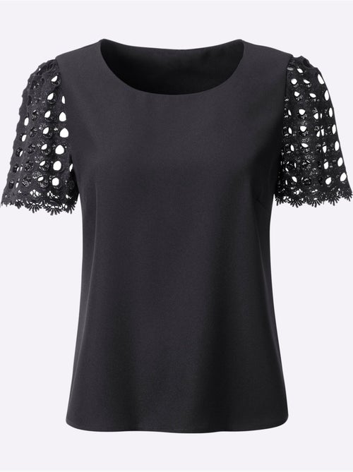 Chemisier Manches En Dentelle - Taille Standard - helline - Kiabi