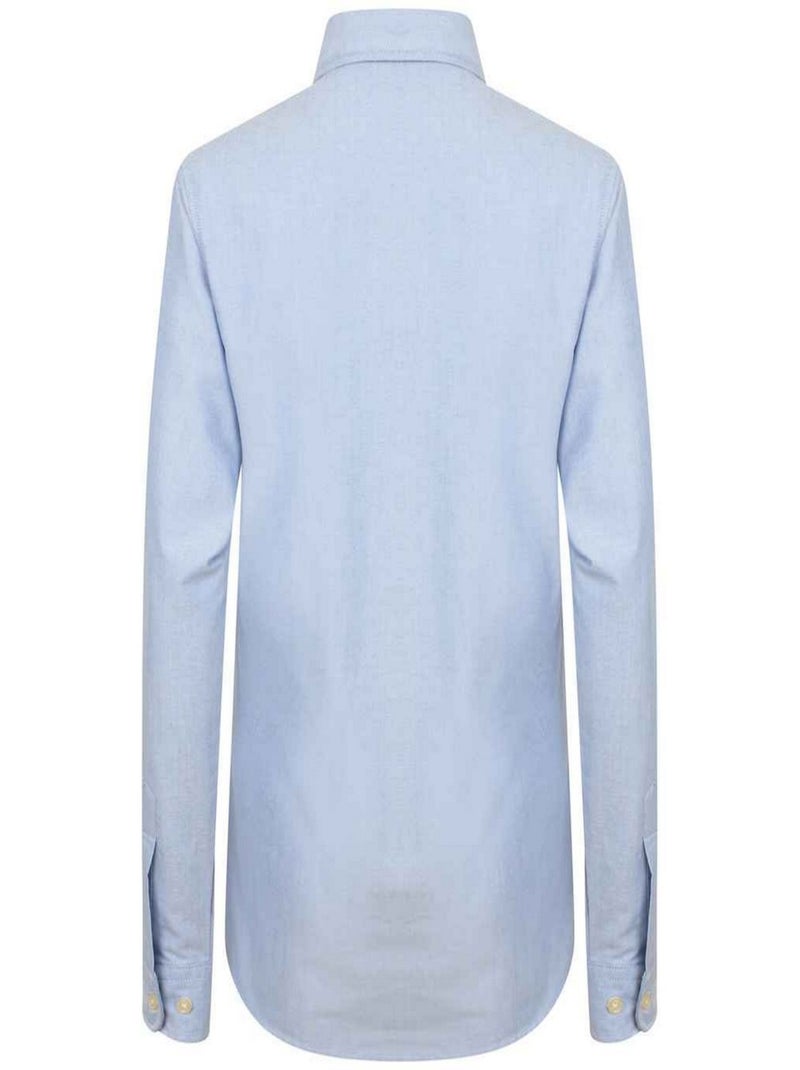 Chemisier manches longues classic - henbury Bleu - Kiabi