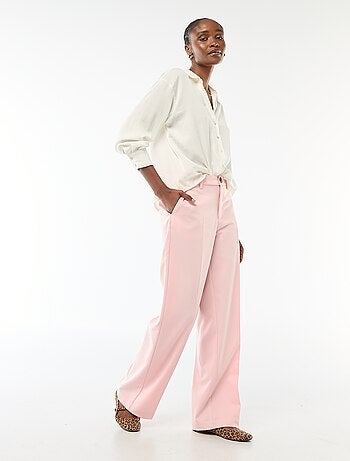 Chemisier manches longues en satin uni