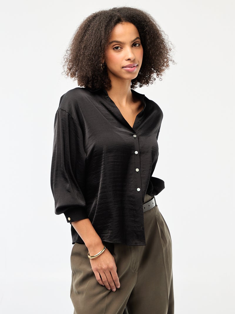 Chemise Fille Manches Longues Sous-Vêtements Enfants Filles Manches Longues Col Rond Froncé Nœud Côté T-Shirt Haut Décontracté Ample Blouse