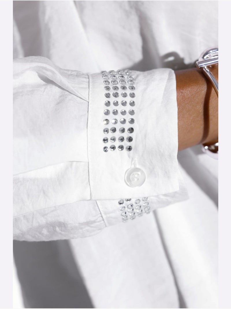 Chemisier Mélange De Modal Doux - Taille Standard - Helline Ecru - Kiabi