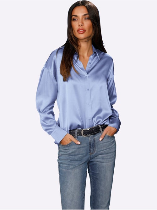 Chemisier Mélange De Soie Et Viscose De Qualité - Taille Standard - Helline - Kiabi Chemisier Mélange De Soie Et Viscose De Qualité - Taille Standard - Helline - Kiabi