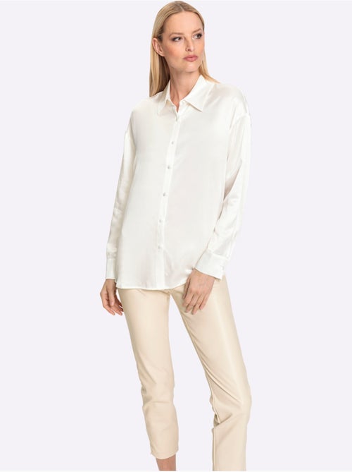 Chemisier Mélange De Soie Et Viscose De Qualité - Taille Standard - Helline - Kiabi Chemisier Mélange De Soie Et Viscose De Qualité - Taille Standard - Helline - Kiabi