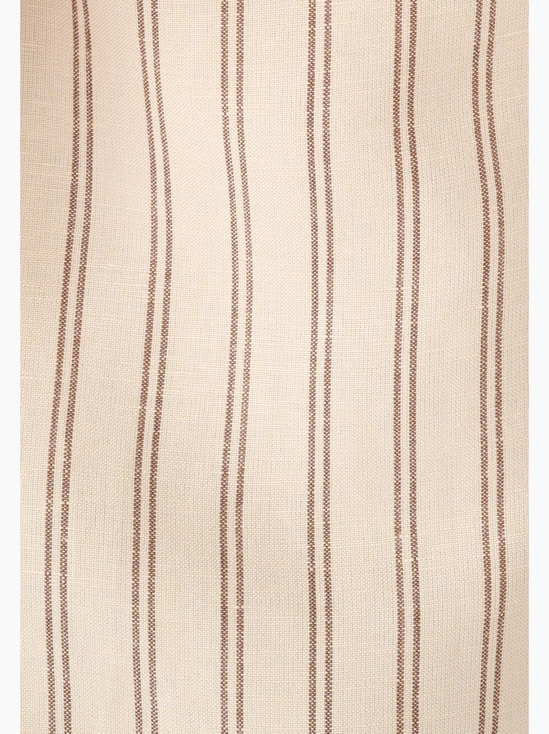 Chemisier mélange lin et viscose - Damart Marron - Kiabi