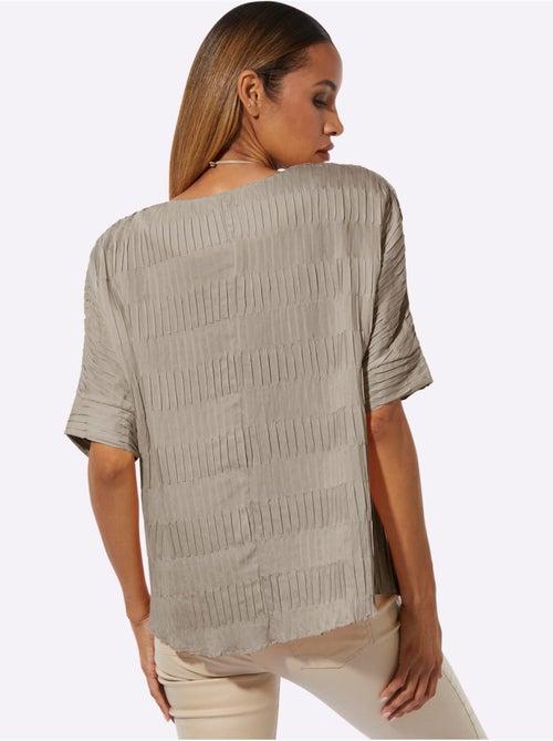 Chemisier Mélange Viscose-lin Estival - Taille Standard - Helline - Kiabi
