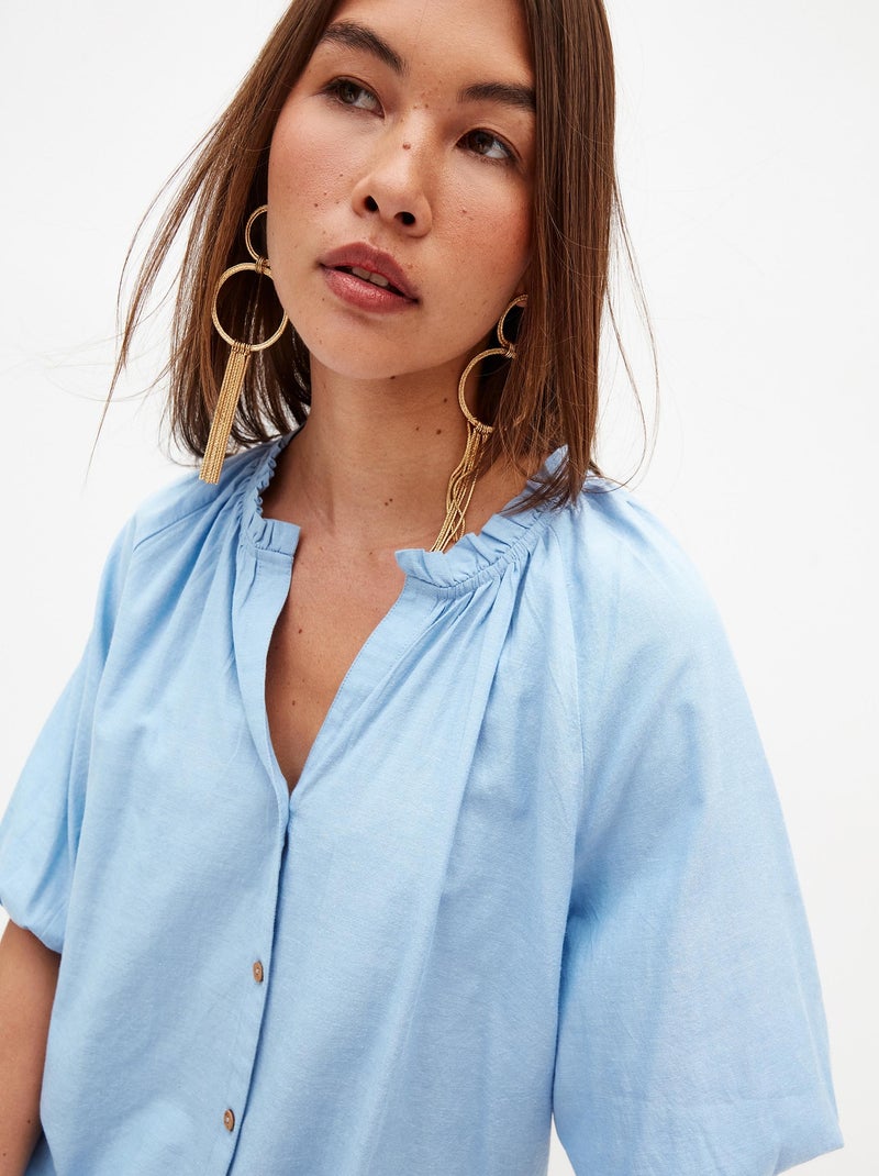 Chemisier MO Fashion Bleu - Kiabi