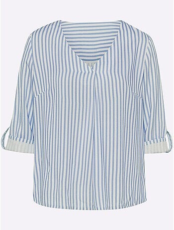 Chemisier Motif à Rayures Mode - Taille Standard - helline