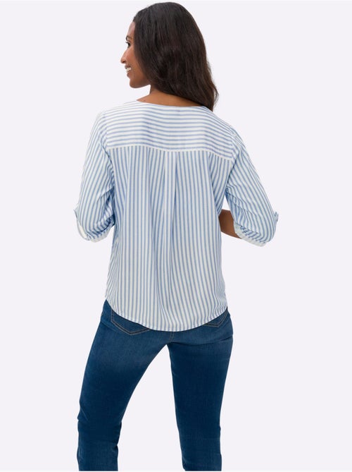 Chemisier Motif à Rayures Mode - Taille Standard - helline - Kiabi