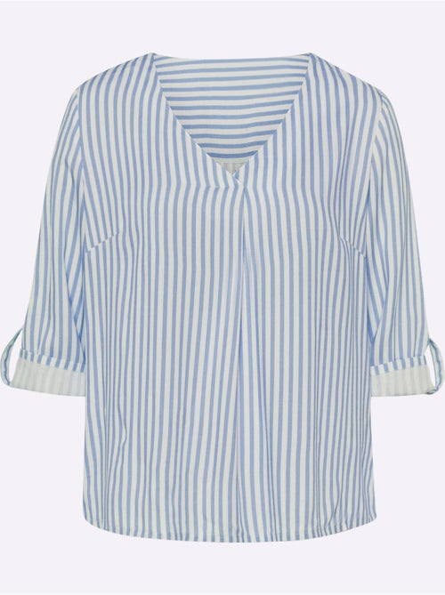 Chemisier Motif à Rayures Mode - Taille Standard - helline - Kiabi