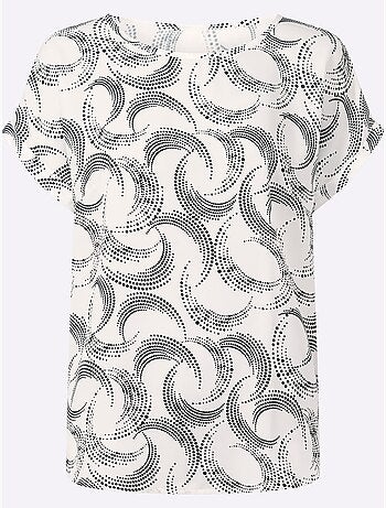 Chemisier Motif Abstrait - Taille Standard - Helline