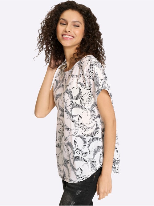 Chemisier Motif Abstrait - Taille Standard - Helline - Kiabi