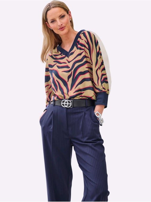 Chemisier Motif Animal Tendance - Taille Standard - helline - Kiabi