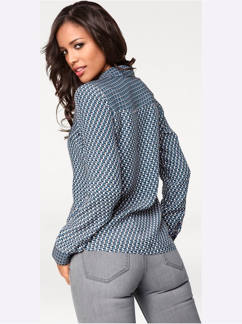 Chemisier Motif Imprimé - Taille Standard - Helline - Kiabi Chemisier Motif Imprimé - Taille Standard - Helline - Kiabi