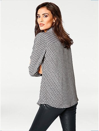Chemisier Motif Imprimé - Taille Standard - Helline