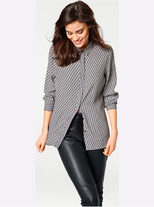Chemisier Motif Imprimé - Taille Standard - Helline - Kiabi Chemisier Motif Imprimé - Taille Standard - Helline - Kiabi