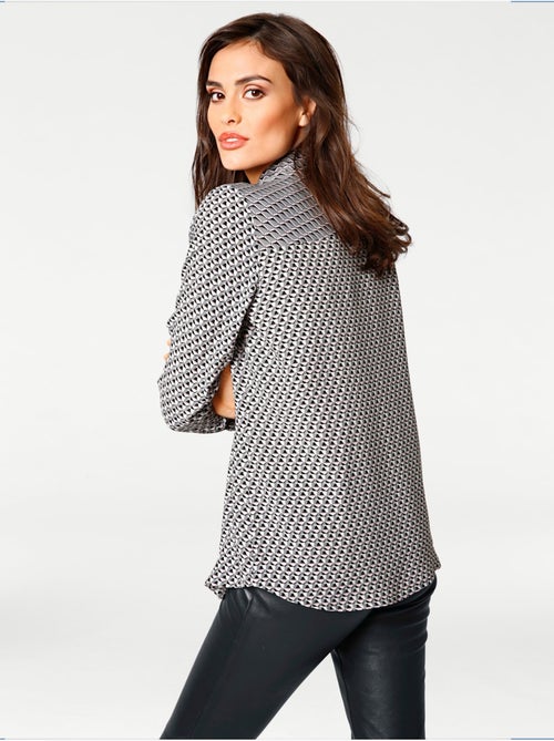 Chemisier Motif Imprimé - Taille Standard - Helline - Kiabi Chemisier Motif Imprimé - Taille Standard - Helline - Kiabi