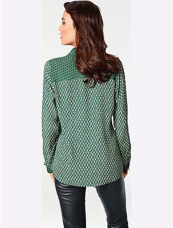 Chemisier Motif Imprimé - Taille Standard - Helline