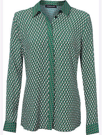 Chemisier Motif Imprimé - Taille Standard - Helline