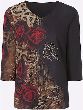 Chemisier Motif Imprimé - Taille Standard - Moda Vilona
