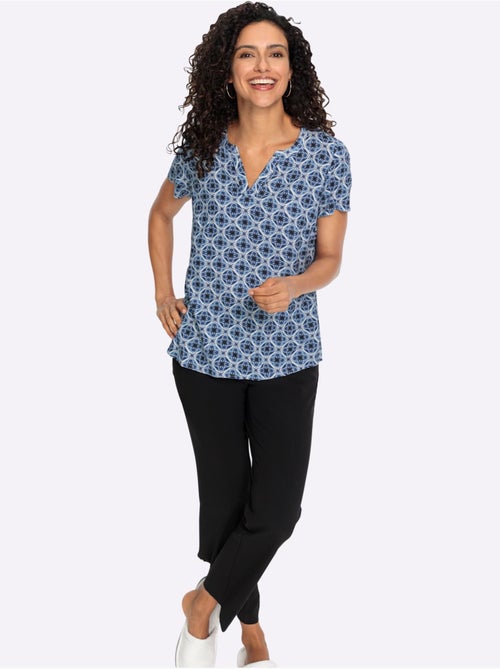 Chemisier Motif Imprimé - Taille Standard - Witt - Kiabi Chemisier Motif Imprimé - Taille Standard - Witt - Kiabi