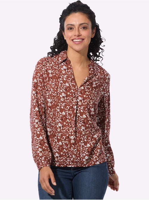 Chemisier Motif Imprimé - Taille Standard - Witt - Kiabi Chemisier Motif Imprimé - Taille Standard - Witt - Kiabi