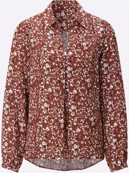 Chemisier Motif Imprimé - Taille Standard - Witt - Kiabi Chemisier Motif Imprimé - Taille Standard - Witt - Kiabi