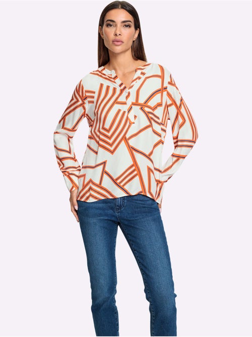 Chemisier Motif Imprimé Exclusif - Taille Standard - helline - Kiabi