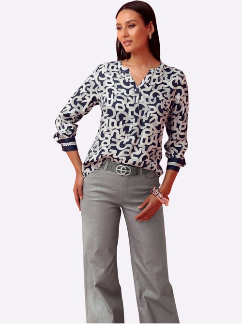 Chemisier Motif Imprimé Exclusif - Taille Standard - Helline - Kiabi Chemisier Motif Imprimé Exclusif - Taille Standard - Helline - Kiabi