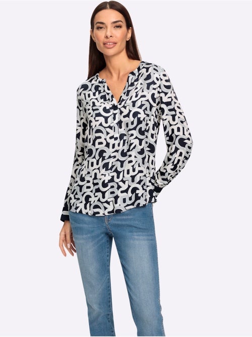Chemisier Motif Imprimé Exclusif - Taille Standard - Helline - Kiabi Chemisier Motif Imprimé Exclusif - Taille Standard - Helline - Kiabi