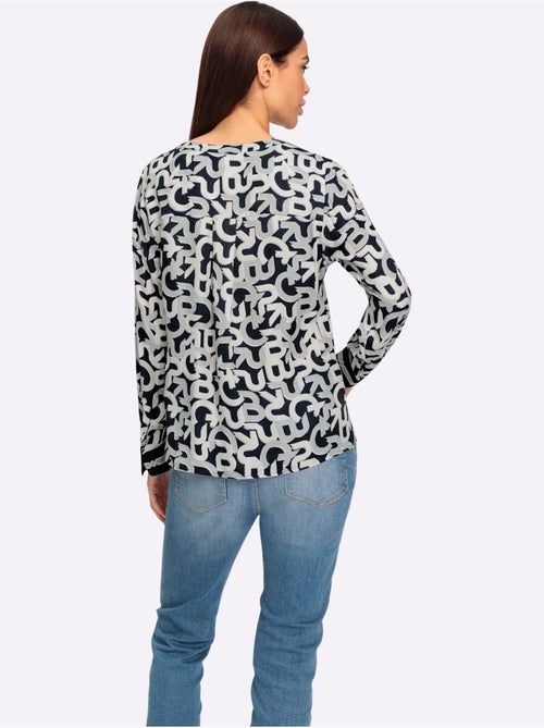 Chemisier Motif Imprimé Exclusif - Taille Standard - Helline - Kiabi Chemisier Motif Imprimé Exclusif - Taille Standard - Helline - Kiabi