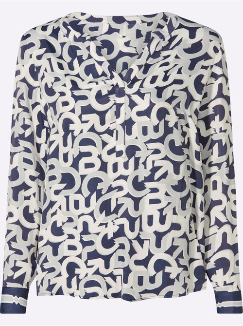 Chemisier Motif Imprimé Exclusif - Taille Standard - Helline - Kiabi Chemisier Motif Imprimé Exclusif - Taille Standard - Helline - Kiabi