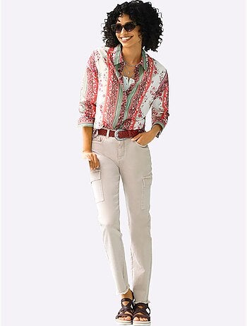 Chemisier Motif Imprimé Exclusif - Taille Standard - helline
