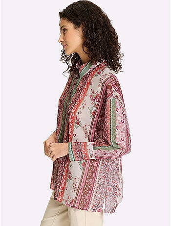 Chemisier Motif Imprimé Exclusif - Taille Standard - helline