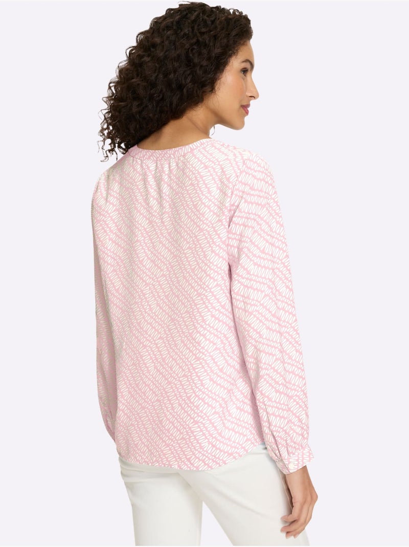 Chemisier Motif Imprimé Exclusif - Taille Standard - Helline Rose clair - Kiabi