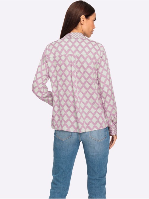 Chemisier Motif Losanges Mode - Taille Standard - Helline - Kiabi