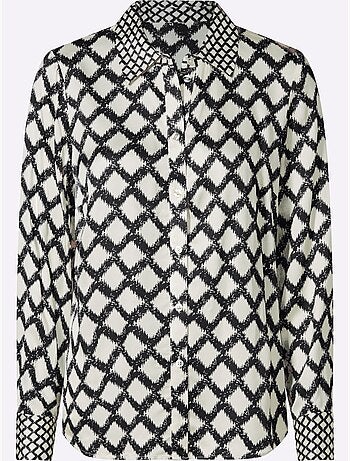 Chemisier Motif Losanges Mode - Taille Standard - Helline