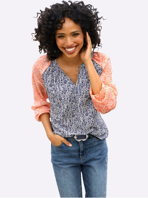 Chemisier Motif Paisley - Taille Standard - Helline - Kiabi Chemisier Motif Paisley - Taille Standard - Helline - Kiabi