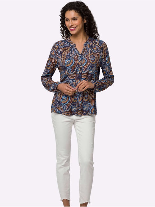 Chemisier Motif Paisley Coloré - Taille Standard - Helline - Kiabi Chemisier Motif Paisley Coloré - Taille Standard - Helline - Kiabi