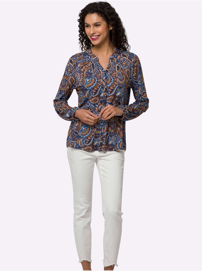 Chemisier Motif Paisley Coloré - Taille Standard - Helline Ambre - Kiabi