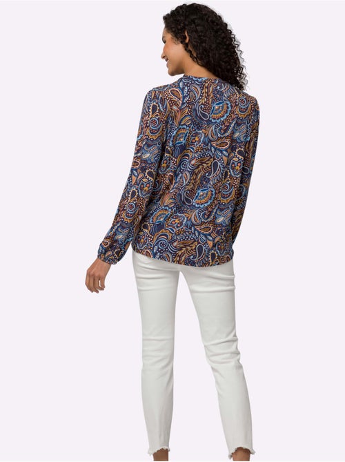 Chemisier Motif Paisley Coloré - Taille Standard - Helline - Kiabi Chemisier Motif Paisley Coloré - Taille Standard - Helline - Kiabi